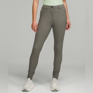 Lululemon City Sleek Slim-Fit 5 Pocket High-Rise Pant Grey‎ Sage Size 24